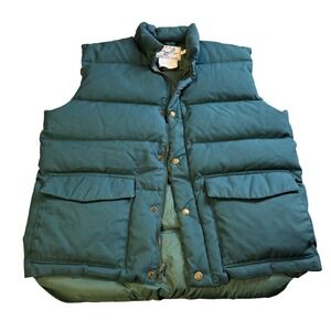Cabela's Northern Goose Down Vest Men Medium Hunter Green Insulated Outdoor Gorp